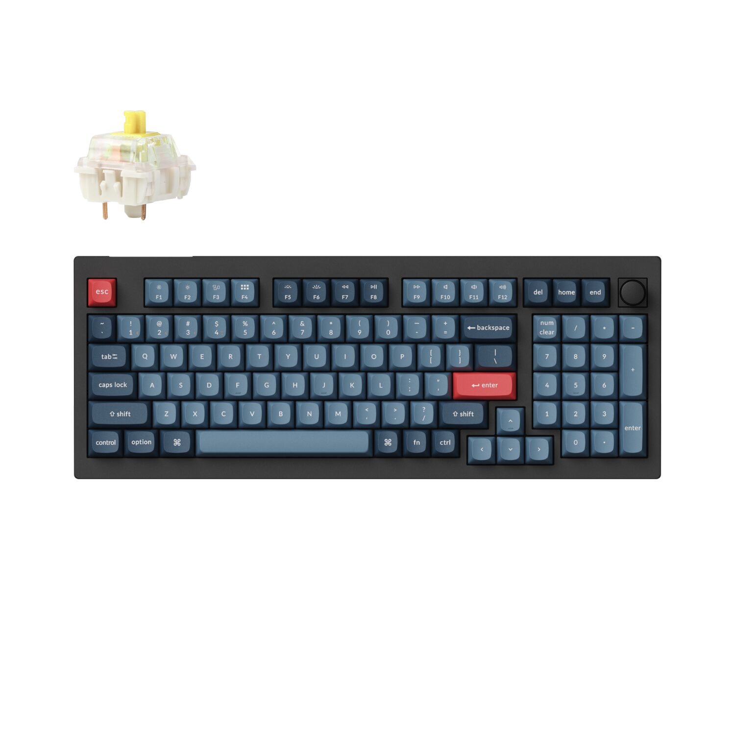 Keychron V5 Max Wireless Custom Keyboard - BANANA Switch