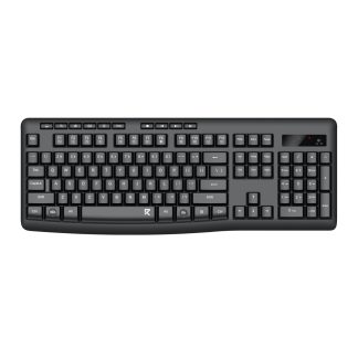 Redragon BK-7367 Full-size Ergonomic Wireless Membrane Office Keyboard - Black