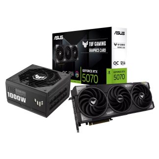 Asus TUF Gaming GeForce RTX 5070 OC Edition and 1000W 80 PLUS Gold Modular Power Supply Bundle 