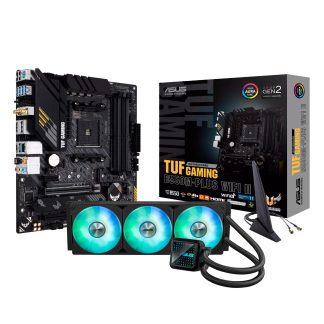 Asus TUF GAMING B550M-PLUS WIFI II and Asus Prime LC 360 ARGB Liquid CPU Cooler Bundle